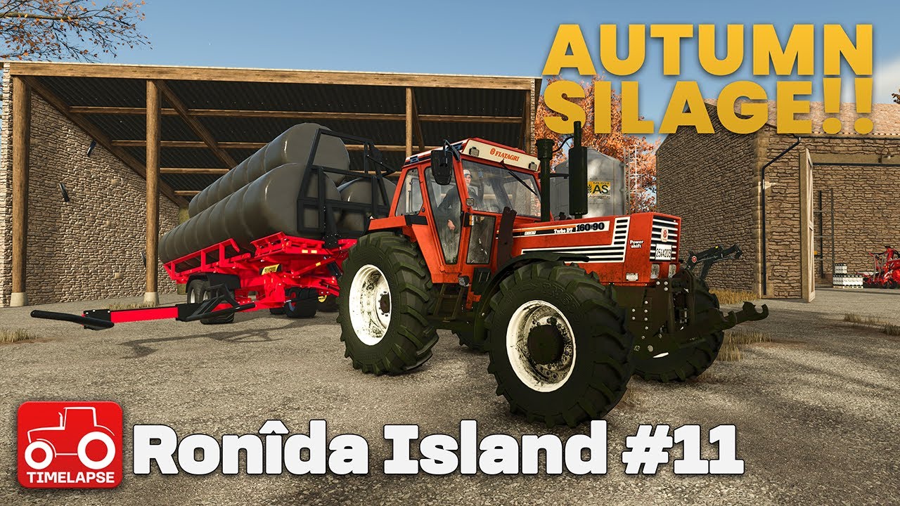 ОСЕННИЙ СИНОСАЖ, СОЗДАНИЕ ПОЛЕЙ И ЦЫПЛЯТ! Остров Ронида FS25, покадровая съёмка, Farming Simulato...