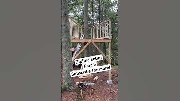 Zipline setup Part 6 subscribe for more #shorts ​@ZLGear @BackyardZipLines