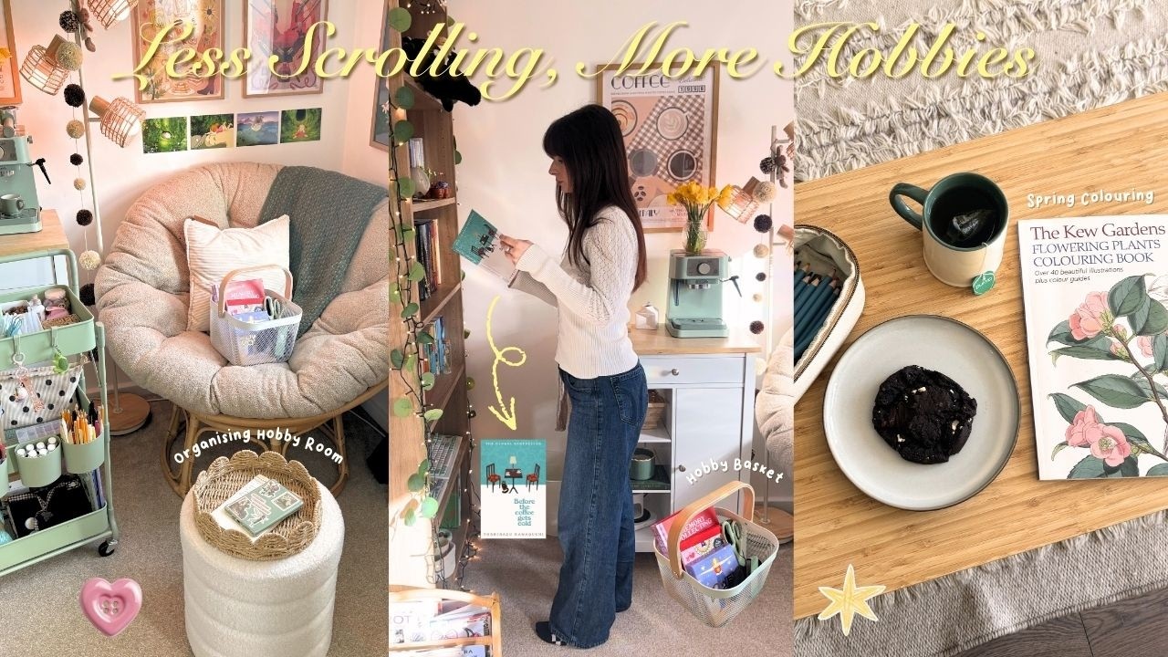 Меньше прокрутки, больше хобби 🧵📖 ┃ раскрашивание, уютные игры и аналоговая жизнь