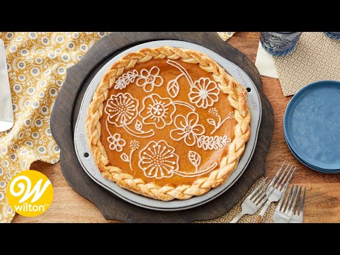 How to Make a Cream Cheese Frosting Decorated Pumpkin Pie  Wilton
