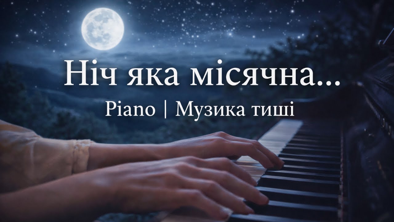 Ніч яка місячна  | Piano cover