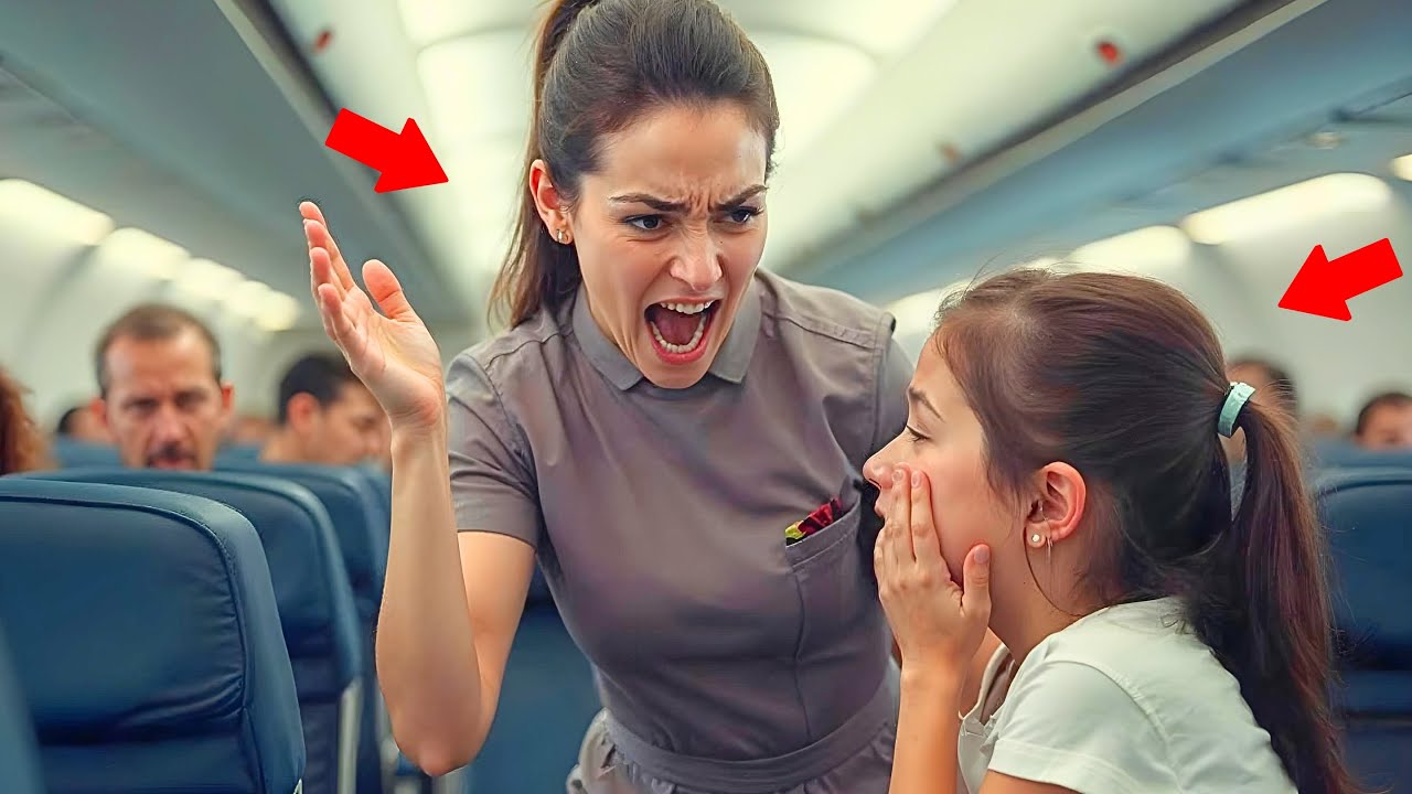Outline Video Flight attendant SLAPS A 5-YEAR-OLD GIRL without knowing who her mother is...