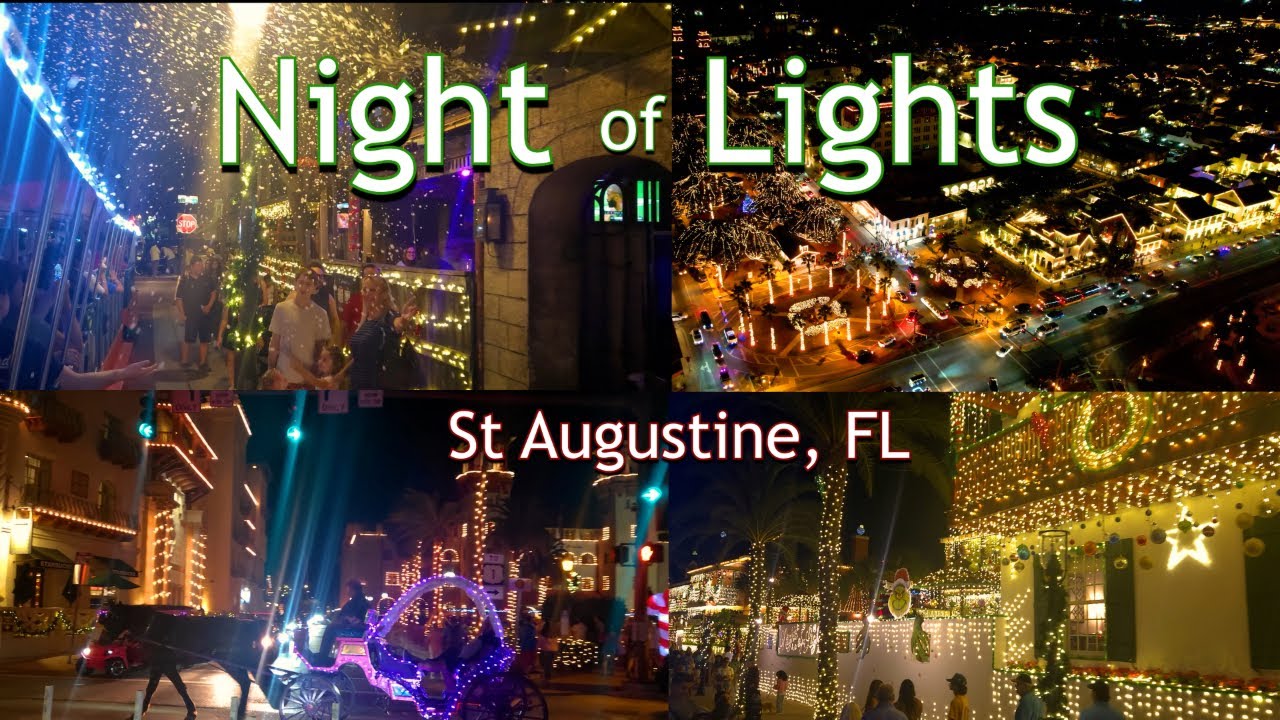 NIGHT OF LIGHTS - Christmas Tour - St Augustine, FL
