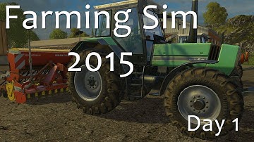 Day 1 Part 4 - Harvesting and Buying Toys - Farming Simulator 15 Walkthrough