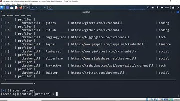 Gathering Information Using Recon-ng
