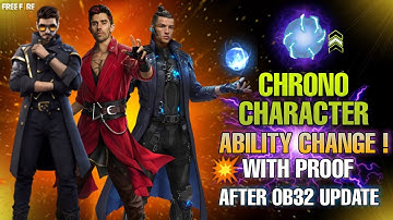 Chrono Ability Change After Ob32 Update | Ob32 Character Ability Change | Chrono Ability Change