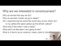 Week 1 the neural basis of consciousness introduction