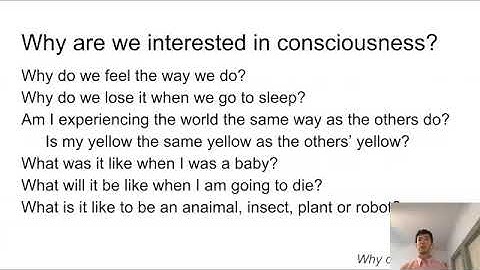 Week 1 the neural basis of consciousness: introduction