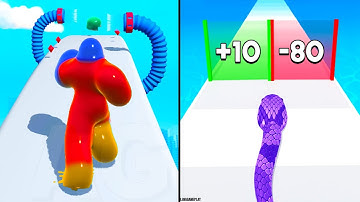 Blob Runner 3D vs Snake Run Race 