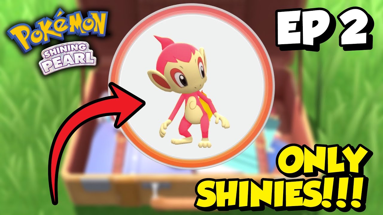 Pokemon Shining Pearl But I Can Only Use SHINY Pokemon Ep 2 LIVE Shiny Chimchar After 629