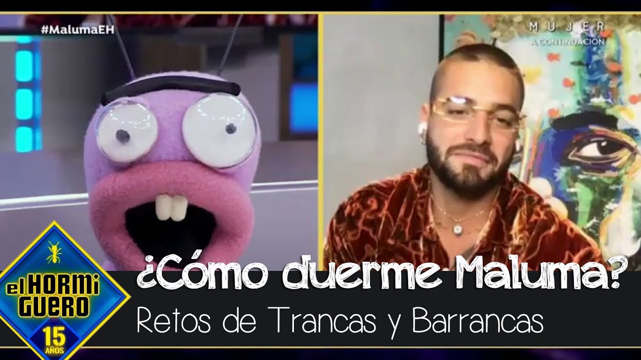¿Cómo duerme Maluma? Su respuesta deja a Trancas y Barrancas con la boca abierta - El Hormiguero