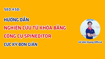 SEO #50: Hướng Dẫn Nghiên Cứu Từ Khóa Bằng Công Cụ Spineditor | Võ Việt Hoàng Official