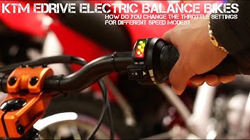 How To Change Speed Modes On KTM eDRIVE Stacyc Electric Balance Bikes
