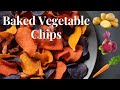 BAKED VEGETABLE CHIPS | NO OIL HEALTHY HOMEMADE CHIPS | POTATO | BEETROOT | CARROT | PLAINTAIN |