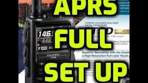 YAESU FT3D - APRS SET UP