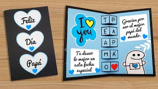 🌟Como hacer una tarjeta POP UP para el DÍA DEL PADRE 🌟 Handmade easy Card Tutorial | Fathers Day