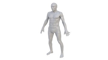 3d model of the character man. Superhive, CGtrader (no sound)