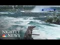 Boat stuck at niagara falls for more than 100 years comes loose  nbc nightly news