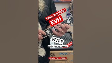 EASY TAP lesson 4 guitarist just starting finger tapping. EVH ERUPTION SLOW broken down & explained
