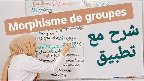 Morphisme de groupes/ Structures algébriques