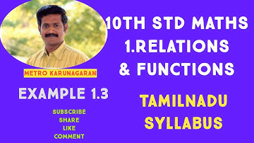 10th Std Maths Example 1.3 Let A={ x belongs to N/ x lies between 1 to 4} find AX(BUC)=(AxB)U(AxC)