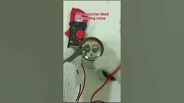 How to test a capacitor                       #capacitor #electrical #electronic