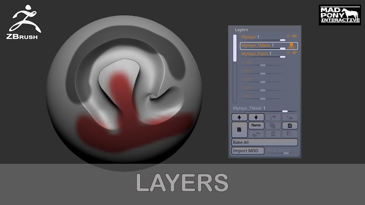 how to make a layer in zbrush