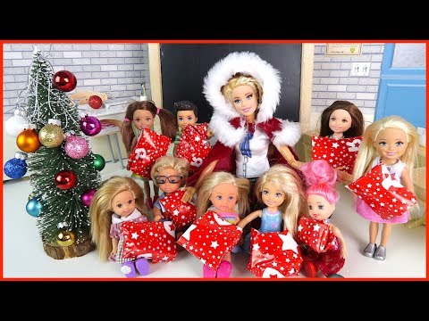 НОВОГОДНИЙ СЮРПРИЗ И ПОДАРКИ!!! Мультик #Барби Про Школу Школьные истории Играем в Куклы
