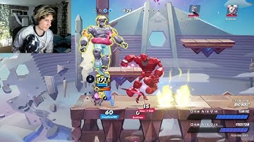 xQc playing MultiVersus #captionthis