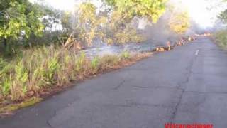 Kilauea Lava Flow July 19, 2010