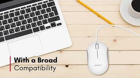 QKEYCOMBO Full Size USB-A Keyboard & USB-A Mouse Combo for Mac (White)