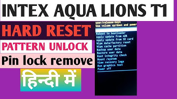 Intex aqua lions t1 /pattern unlock /hard reset// pin remove