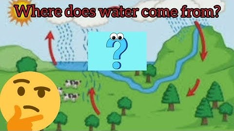 Environmental studies (STD:3) ch. no. 9 - Where does water come from?