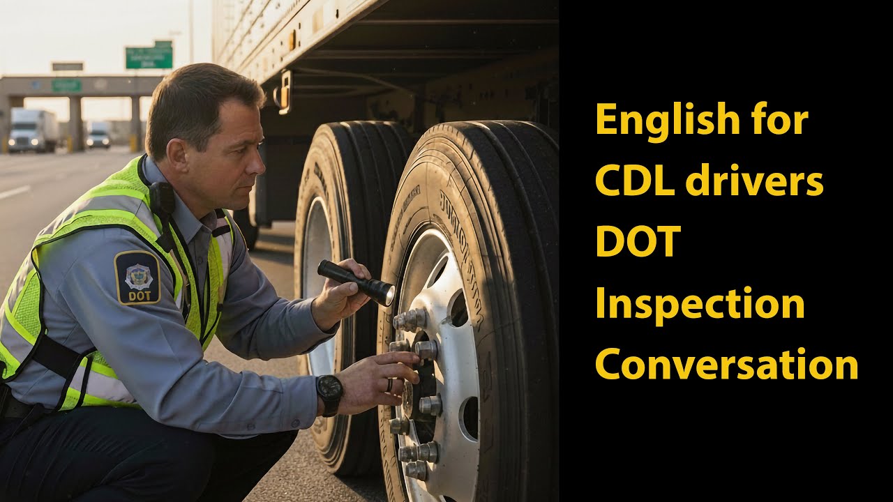 Cdl Chatching English for CDL drivers - DOT Inspection Conversation - YouTube