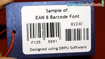 Design Barcode Tags in EAN 8 Font: Linear Barcode Labels