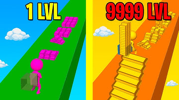 Stair Run ALL LEVELS! NEW GAME Stair Run WORLD RECORD!