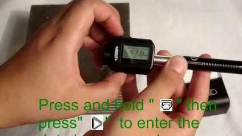 INSIZE US- PORTABLE LEEB HARDNESS TESTER (ISH-SPHD) Testing Correct Measurement