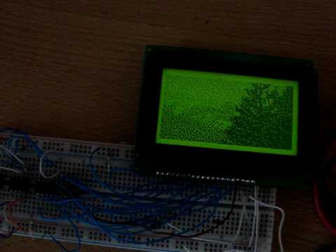 KS0108 GLCD picture frame