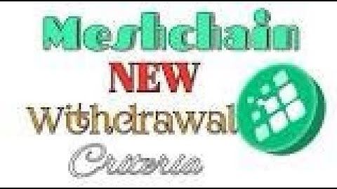 MESHCHAIN TOKEN WITHDRAWAL TO YOUR BITMART