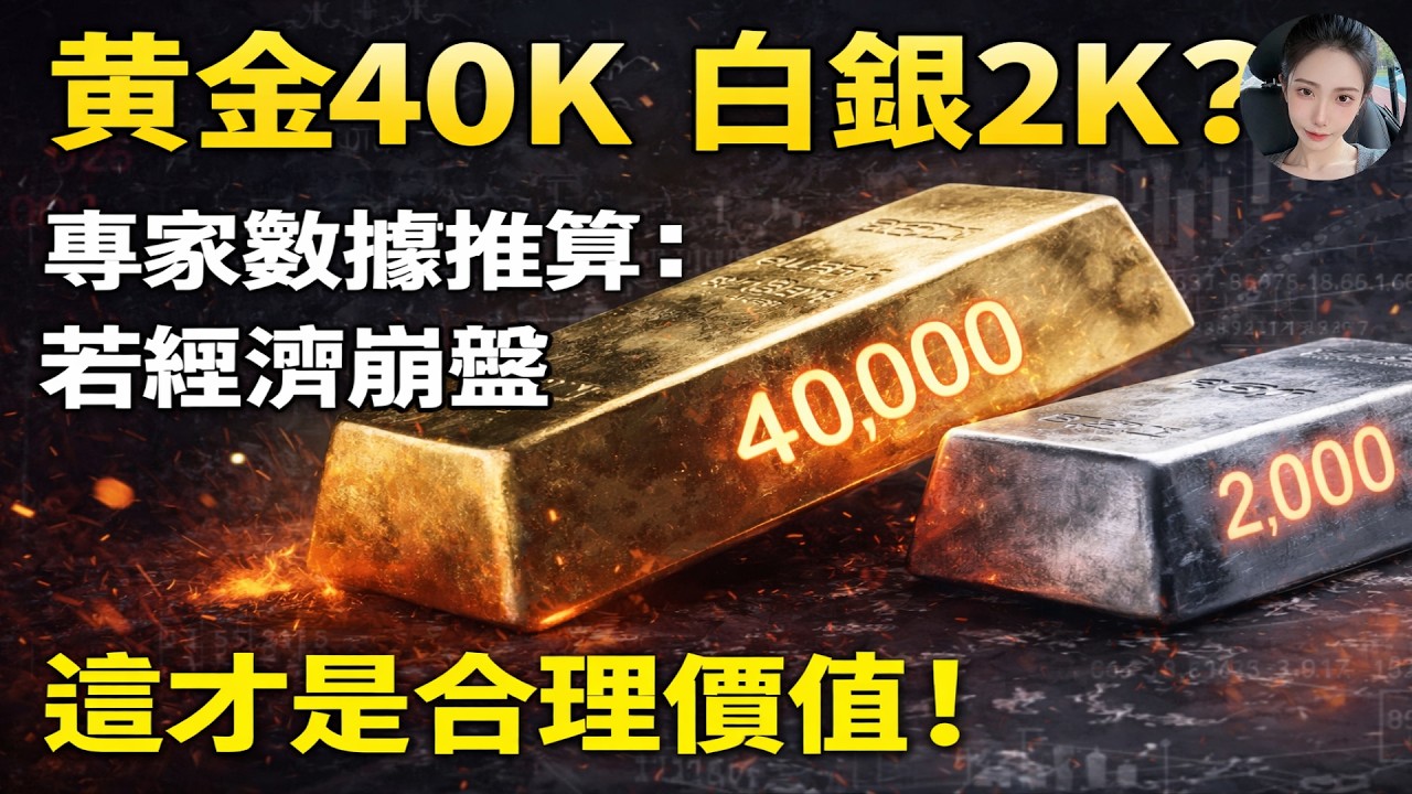 黃金40000，白銀2000？這不是瘋話！專家用數學算出：顛覆三觀的「終極預測」！若貨幣體系崩盤，這才是真實價格！#黃金#白銀#金價#理財#投資#晚年生活#晚年幸福#退休#退休生活#養老