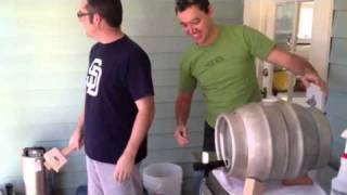 Tapping Cask of English Bitter