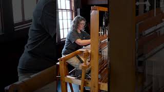 Weaving Huck Lace Towels in Greenfield Village