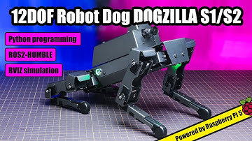 12DOF Robot Dog DOGZILLA S1S2 for Raspberry Pi 5ROS2 HUMBLE