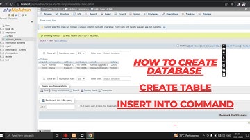 How to create database, table and insert records in mysql using XAMPP phpmyadmin. | #youtubevideo