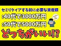 【FIREに必要な資産額】40代で3000万か？50代で5000万か？【サイドFIRE】【早期退職】【独身アラフォーの投資計画】