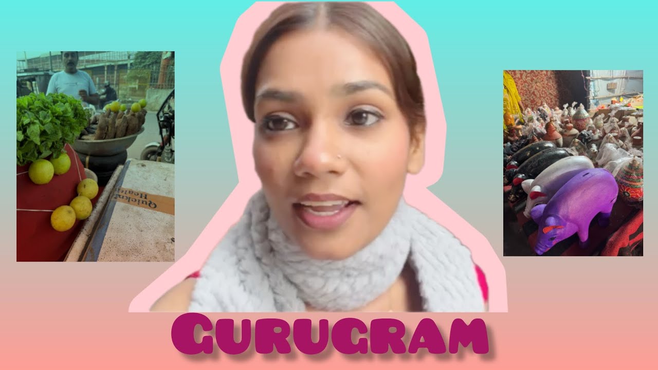 Vlog /04 Delhi me gurugram ghumne gaye💗😁#youtubevlog #youtube #fyp #viral #vews #viralvideo #mandir 