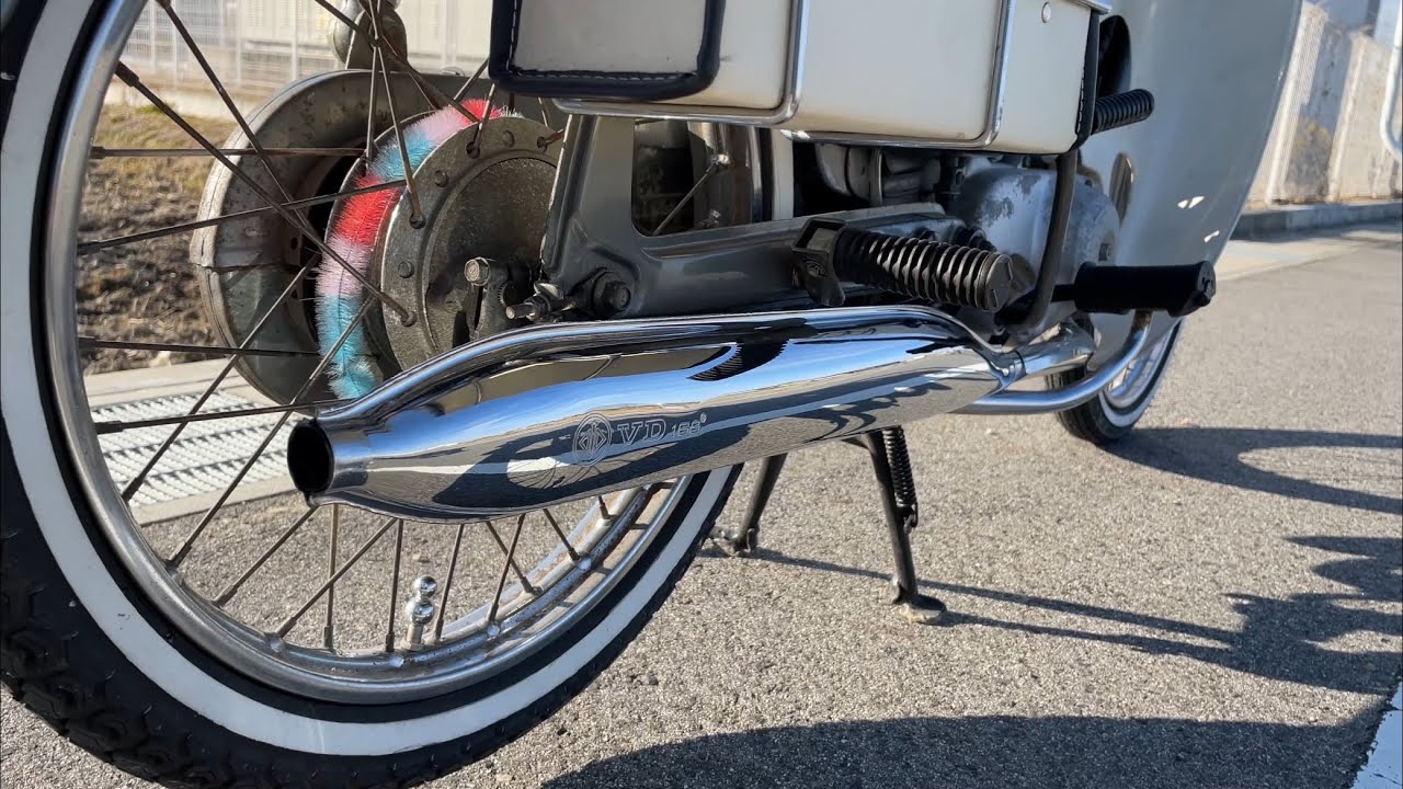 カブエンジン　6v カモメ スーパーカブ1978年6VカモメカブC50レビューフロンドグリーン