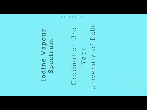 To determine the absorption lines in the rotational spectrum of Iodine vapour. readings procedure