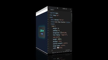 Animated View Counter UI 🤯 | HTML CSS Only | You’ll Want This! | tech programming #trending #shorts