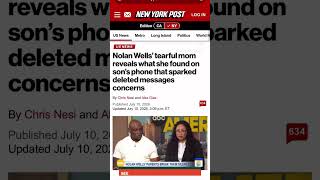 #NolanWells Mom revealed she found his phone through #Life360 app and content had been deleted.